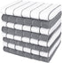 AIDEA Kitchen Towels, Absorbent Soft Dish Cloths for Home, Multi-Purpose Cleaning and Drying, 8PK, 12”x12”