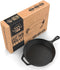 Fresh Australian Kitchen 12" Nonstick Cast Iron Skillets - Pre Seasoned Frying Pan Cookware for Cooking