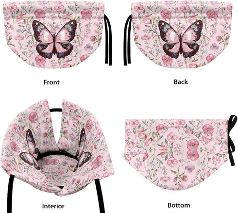 Gradient Butterfly Breakfast Kettle Cover, Pink Insulated Bag for Teapot, Easy to Clean, Perfect for Afternoon Tea