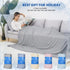 HOMFINE Cooling Blankets for Hot Sleepers, Lightweight Breathable Double Side Blanket for Bed, Grey