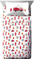 4 Set Set Jay Franco Trend Collector Go Fire Truck Go Piece Toddler Bed - Includes Comforter & Sheet - Super Soft Fade