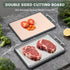 15 11 Inch, 2-in-1 Stainless Steel Cutting Board * IDekooror Double Sided Steel Chopping Board for Kitchen, Steel