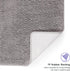 Tafts Bathroom Rugs - Extra-Thick Memory Foam Bath Mat, Ultra-Soft Chenille Microfiber, Non-Slip (21"x47") Light Grey
