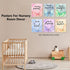 HOMANGA Wall Art Posters - Butterfly Wall Decor for Girls Room, 8X10 Inch, Unframed, Set of 6