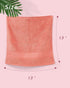 Cleanbear Face-Cloth Washcloths Set, 100% Cotton, High Absorbent, 6-Pack in 6 Colors, Size 13 x 13