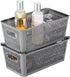 Simplify 4Pk Small Slide 2 Stack It Tote Basket, Open Bins for Storage & Organization in Bathroom, Crafts, Office
