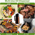 2 1 16oz 470ml OURCABECUE Kitchen Upgraded Made Oil Sprayer for Cooking, Dark Brown in Spray and Pour Mist Olive Oil