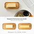 KIVY Glass Butter Dish with Airtight Lid - For Countertop and Refrigerator Door Shelf, Covered Butter Holder