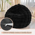 LIFEREVO Fluffy Faux Rabbit Fur Bean Bag Cover (No Filler), Soft Luxury Fuzzy Stuffed Animal Storage Bubble Large Bean