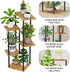 5 HAYOFAMY Tier Plant Stand Indoor, Tall Plant Shelf Metal Wood Multiple, Flower Pot Holder for Living Room Office