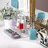Richards 3 Tier Medicine Cabinet Organizer - Clear Plastic Makeup & Spice Rack for Bathroom Counter, 10" x 4" x 9"