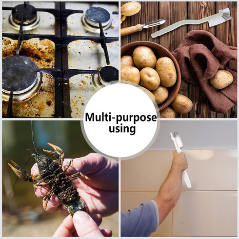 4 Sets Patelai Pieces Cleaning Brush Small Scrub Brush Household Use for Cleaning Bottle Sink Kitchen Sink Corner Dish