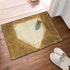NYMB Sport Decor Old Baseball on Home Plate Bath Rug - Non-Slip Floor Mat for Indoor Outdoor Entryways, 60x40cm