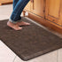 KMAT Kitchen Mat, Cushioned Anti-Fatigue Waterproof Non-Slip Ergonomic Comfort Floor Mat Rug, 30"(L) x 20"(W), Brown