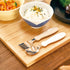Mama Noodle Falling Prevention Fork and Spoon Pumpkin & Carrot