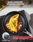 Cooks Standard Frying Omelet Pan, Classic Hard Anodized Nonstick 8-Inch/20cm Saute Skillet, Black