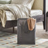 Slim Laundry Hamper with Adjustable Long Handles, 45L Small Mesh Top Laundry Basket for Bedroom, Closet, Bathroom - Grey