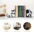 Vausart Cute Cat Metal Bookends Cat Book Ends for Shelves Bookshelf Decorative Objects Home Office Desk Bookshelf Decor