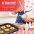 Bakken Swiss Cookie Sheet 3 Piece Set, Non-Stick Stackable Baking Pans with Gray Deluxe Ceramic Coating, Dishwasher Safe