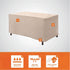 37"L 22"W 17"H, Modern Leisure Basics Patio Ottoman/Coffee Table Cover, x x Beige