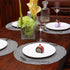 Topotdor Round Placemats, Heat-Resistant Stain Resistant Anti-Skid Washable Polypropylene, Set of 4