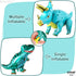 KatchOn Giant Blue Dinosaur Balloons, 38 Inch Pack of 2 Mylar Balloons for Birthday Party Decor
