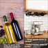 FOMANSH Under Cabinet Wine Rack, Organization and Storge Rack for Bottles, Under Cabinet Organizer for Liquor Bottle, Decor Kitchen Wall Mounted Wine Bottle Holder,Metal Black