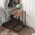 WLIVE C Shaped End Table, Small Side Tables for Sofa and Bed, Couch Table That Slides Under for Living Room, Bedroom