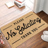 Welcome Mats for Front Door, No Soliciting Doormat, Non-Slip Outdoor Entry Mat, Funny Kitchen Rugs, 17x30 Inch