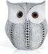 Ornativity White Owl Statue Figurine, Animal Sculpture Home Decoration for Bedroom Living Room Kitchen Office