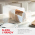 Tafura Bread Storage Container (2 Pack) with Tray, Plastic Bread Box with Airtight Lid for Homemade Bread, BPA Free