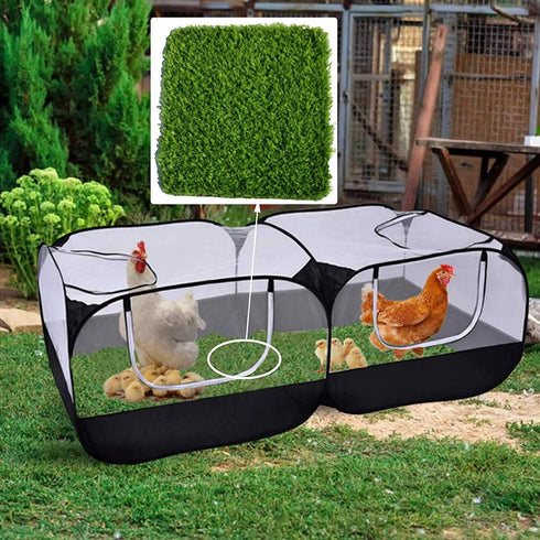 4 Pack Pads-1212x 1.2,Washable Hamiledyi Chicken Nesting Thicken Artificia Grass Nesting Box Liners Reusable Laying