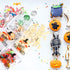 100 Pieces Halloween Treat Bags, Clear Self-adhesive Candy Bags for Party Favors, Set 1