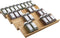 Angimio Bamboo Spice Rack Drawer Organizer - 8 Piece Set - 8" or