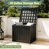 Box,30 Outdoor Storage Gallon Deck Box Outdoor Storage Bench Outside Waterproof Resin Storage Bench, Lockable Patio