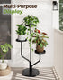 3 Bamworld Tier Plant Stand Indoor Outdoor Metal Plant Shelf for Multiple Plants Pots Tier Tall Flower Holder