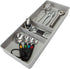Kitchen Details 3 Compartment Adjustable Drawer Organizer | Utensil & Gadget Holder Tray | Cabinet & Storage