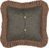 VHC Brands Primitive Bedding Cinnamon Plaid Cotton Patchwork Square Pillow Insert, Dark Olive Green