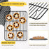 Cooling Baking Rack Set of 2, E-far 11.7” x 9” Non-stick Wire Racks for Oven Cooking, Easy to Clean