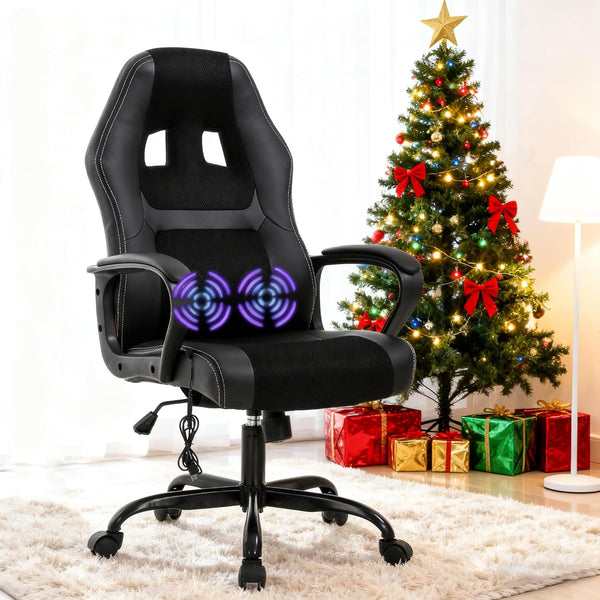 Gaming Chair Computer Office Ergonomic High Back Massage PC Desk Chairs with