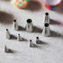 Round Piping Tip Set, 9 Stainless Steel Pastry Tips in Graduated Sizes with 20 Disposable Decorating Bags for Cupcakes,