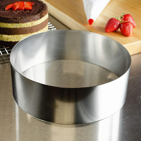 Fat Daddio's Stainless Steel Round Cake & Pastry Ring, 9 x 3 Inch