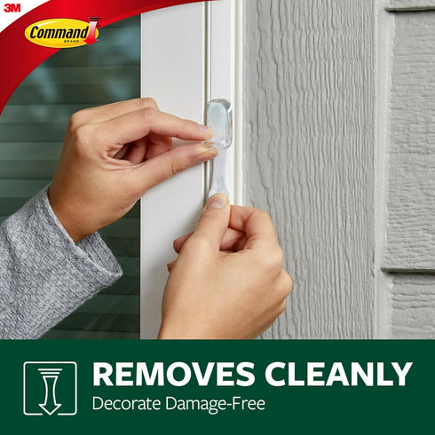 Command 12 16 Command Outdoor Rope Light Clips, Hooks and Strips, Damage Free Hanging Christmas Decorations