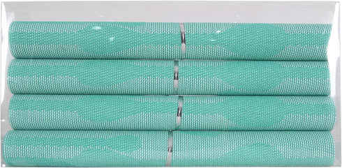 Deconovo Stain Resistant Place Mats – Durable Double-Faced Crossweave Woven Non-Slip for Round Table, 12x18 Inch.