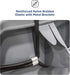 Encased Trash Can Lock for Animals/Raccoons, Heavy Duty Nylon Bungee Cord for Large Outdoor Garbage Lid Lock