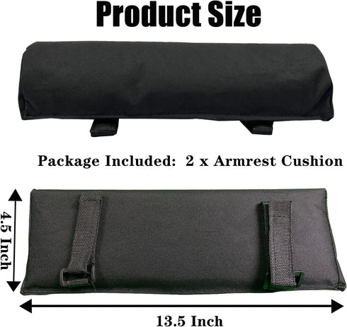 Arm Rest Pads for Zero Gravity Chair, Zero Gravity Chair Cushion with Long Adhesive Strips, Comfort Folding Antigravity