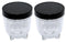Blendin Replacement Short Cup with Stay Fresh Jar Lid, Compatible with Original Magic Bullet Blender, 8oz Cup (2 Pack)