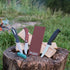 Brown Leather Strop with Compound, Razor-Sharp Edges with Stropping Kit and Honing Compound