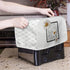 Daisy Print 4 Slice Toaster Covers White, Anti-Sputtering Dust Cover, Washable Kitchen Appliance Protector