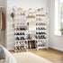 WOWLIVE 9 Tiers Large Shoe Rack Organizer for Closet, Stackable Heavy Duty Shoe Storage with Metal Connectors